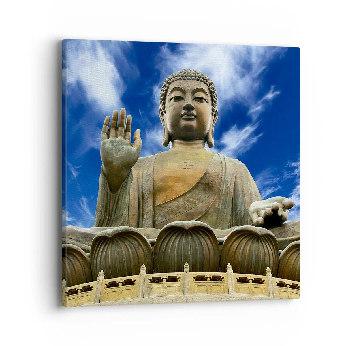 Bild auf Leinwand - Leinwandbild - Leben ohne Angst - 40x40 cm