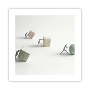 Poster - Pures Leben - 40x40 cm