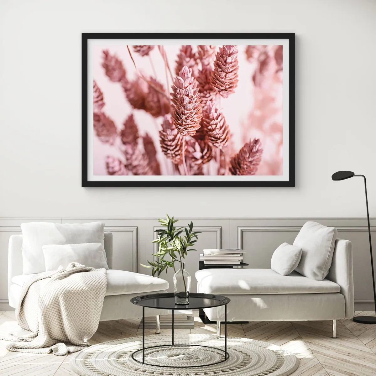 Poster in einem schwarzem Rahmen - Scheinbar unauffällig - 50x40 cm