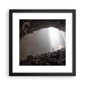 Poster in einem schwarzem Rahmen - Die leuchtende Grotte - 30x30 cm