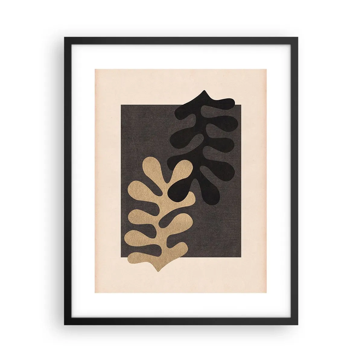 Poster in einem schwarzem Rahmen - Abwesenheit und Ergänzung - 40x50 cm