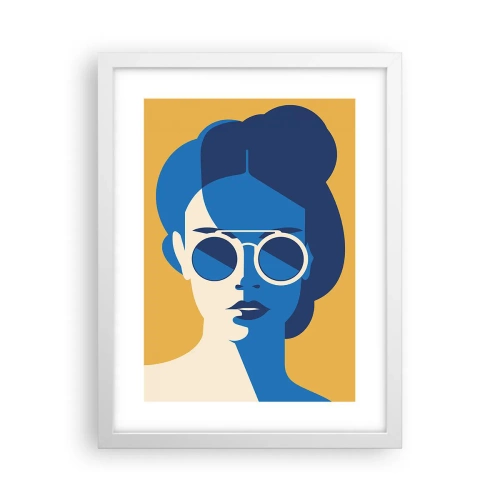 Poster in einem weißen Rahmen - Urlaubslook - 30x40 cm