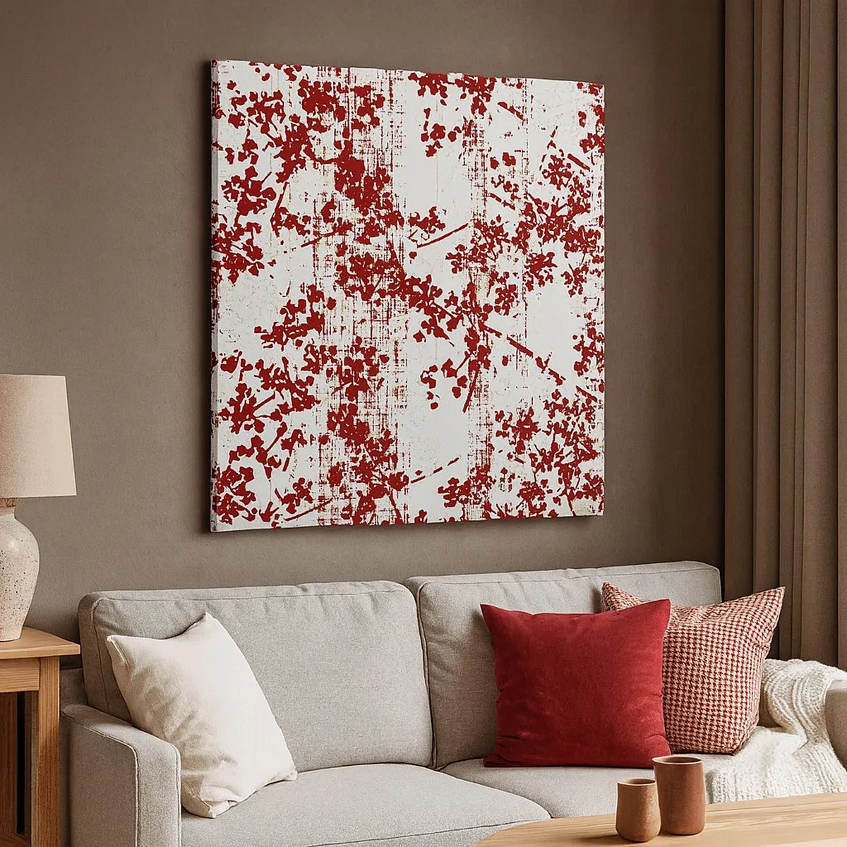 Bild auf Leinwand - Leinwandbild - Wie alter Perkal - 30x30 cm