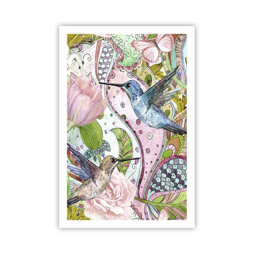 Poster - Verstrickt in Weinreben - 61x91 cm