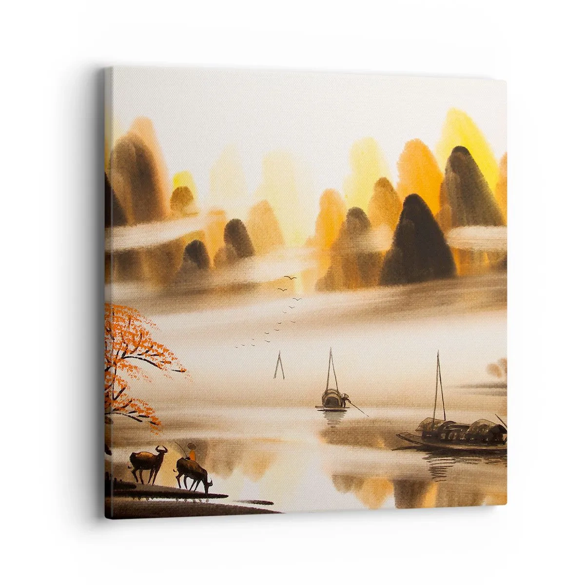 Bild auf Leinwand - Leinwandbild - Weiter als im Fernosten - 40x40 cm