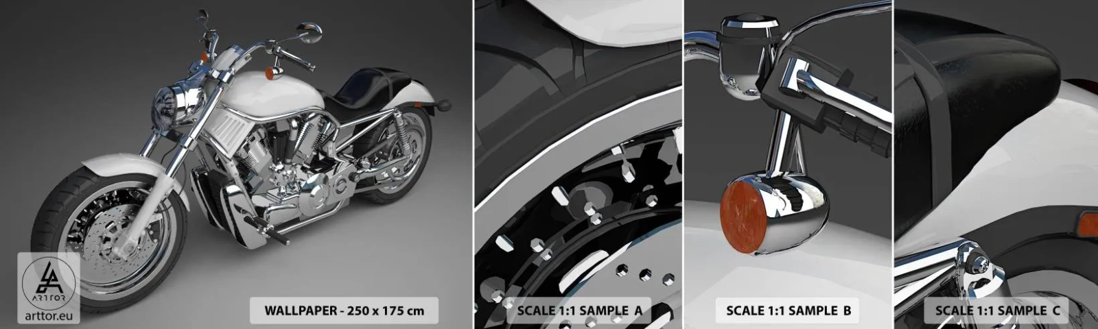 Fototapetenmuster Standard Eco - So dass man hinknien möchte - Automobil, Motorrad, Reisen - 100x30 cm