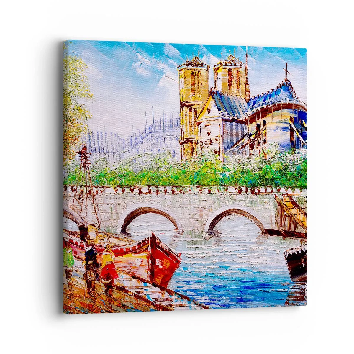 Bild auf Leinwand - Leinwandbild - Ihre Zeit vergeht nie - 40x40 cm