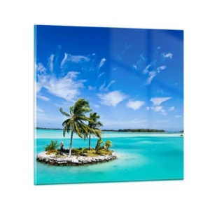 Glasbild - Bild auf glas - Ein Paradies auf Erden - 30x30 cm
