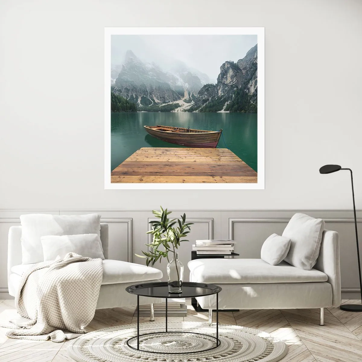 Poster - Und die stolzen Felsen der Stirn - 30x30 cm