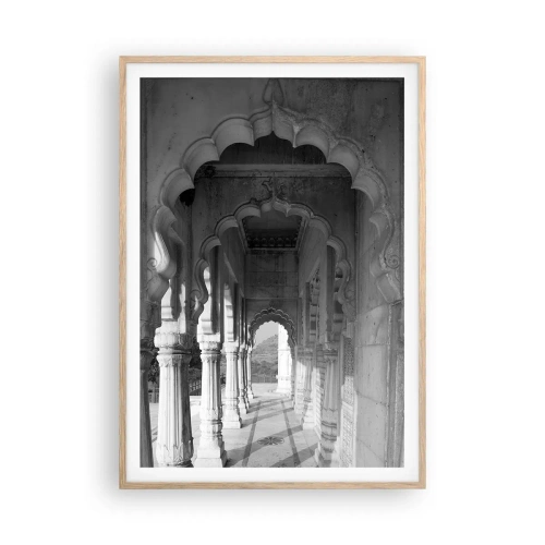 Poster in einem Rahmen aus heller Eiche - Hier spielen orientalische Märchen - 70x100 cm