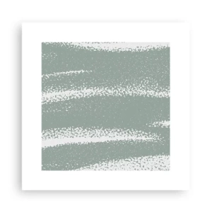 Poster - Abstraktion im Winterklima - 30x30 cm