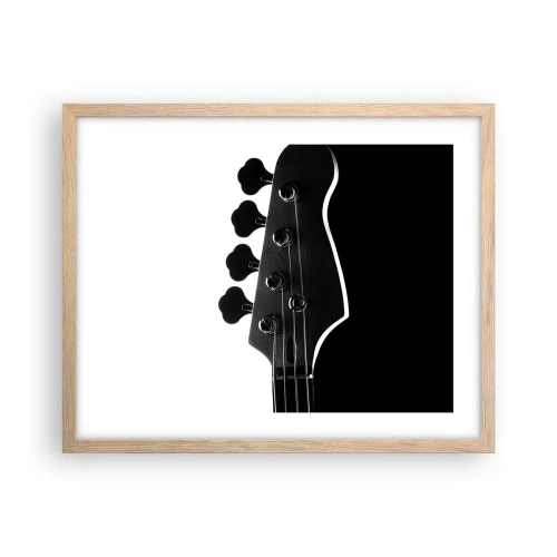 Poster in einem Rahmen aus heller Eiche - Rockige Stille - 50x40 cm