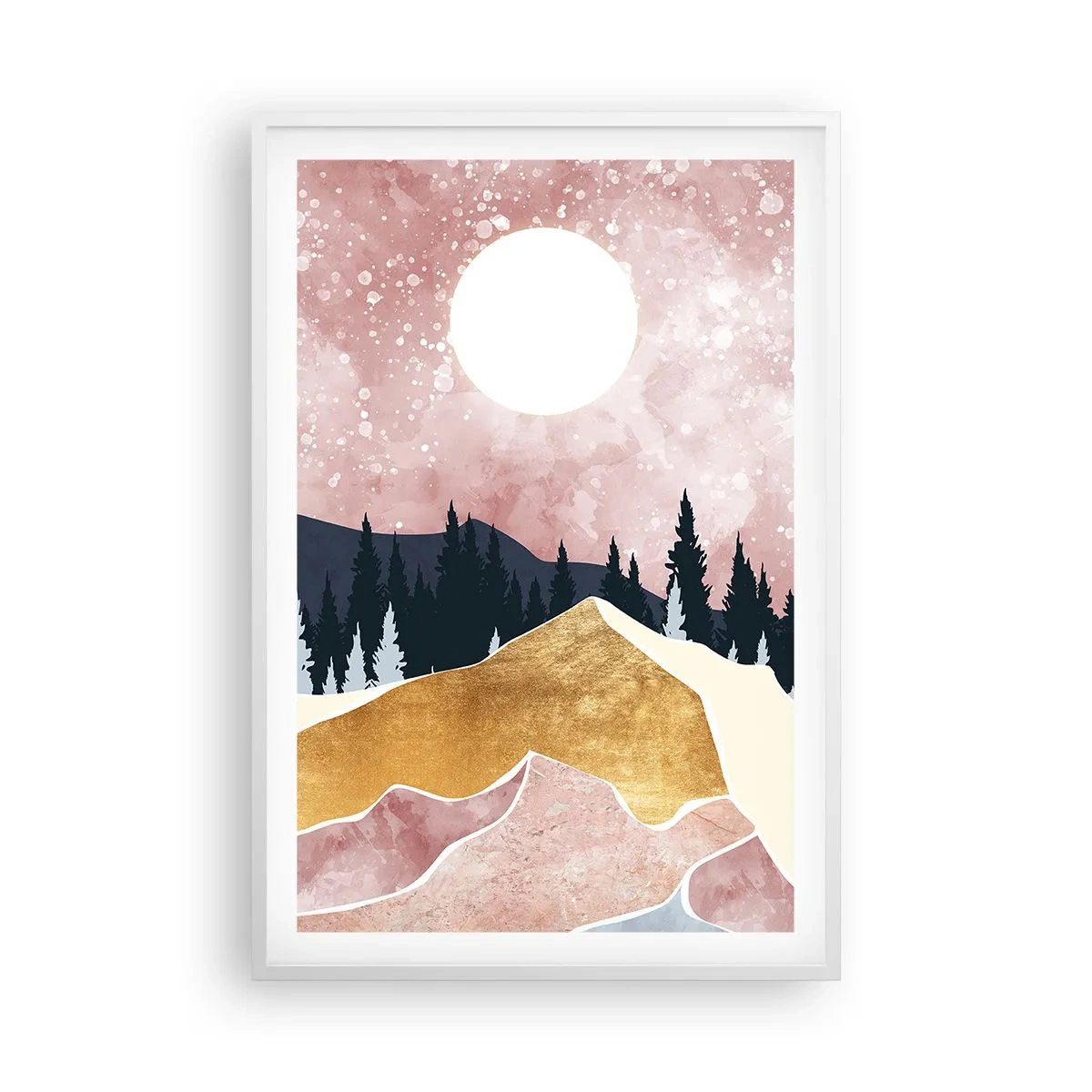 Poster in einem weißen Rahmen - Nachtwache - 61x91 cm