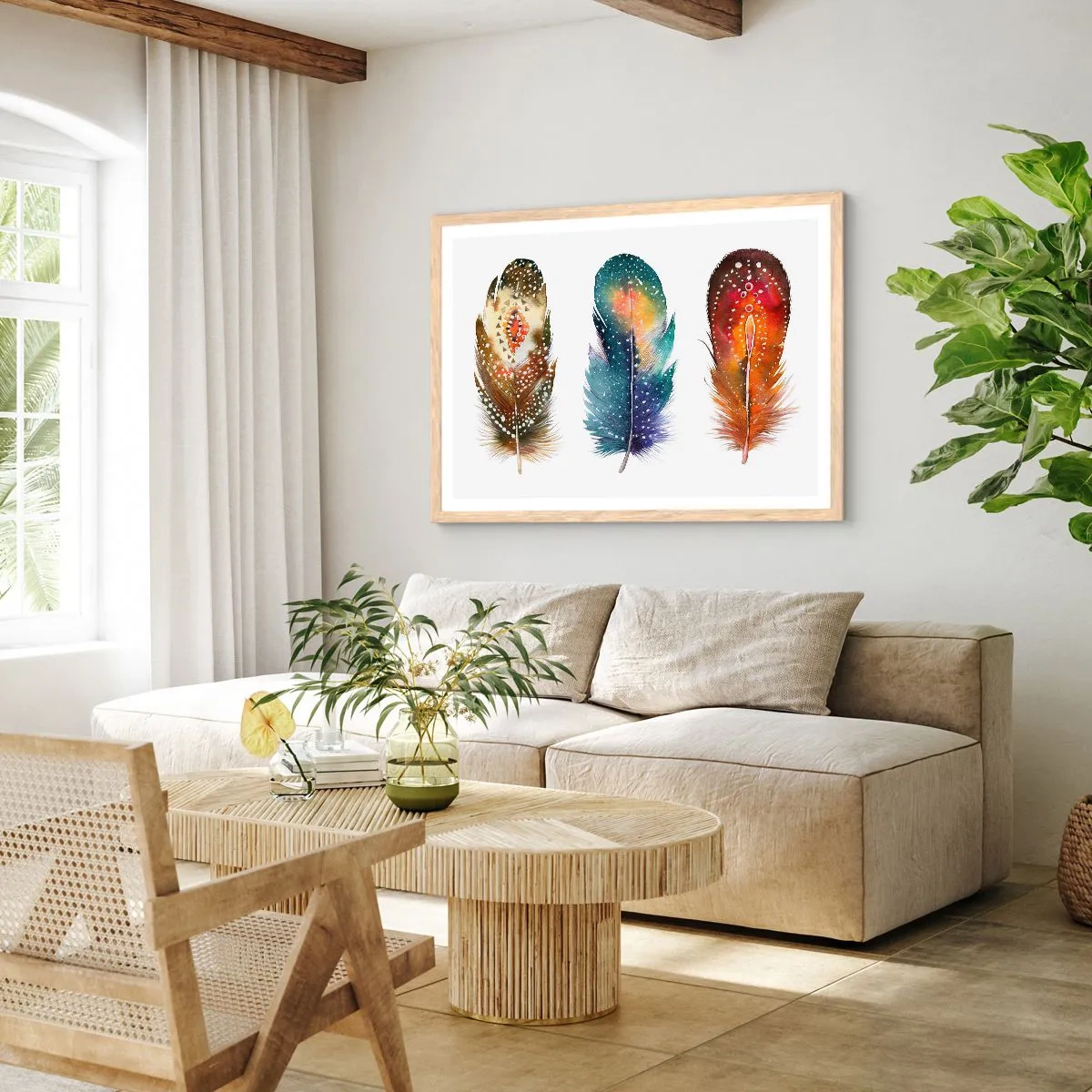 Poster in einem Rahmen aus heller Eiche - Rituale, Zeremonien, Geheimnisse - 50x40 cm