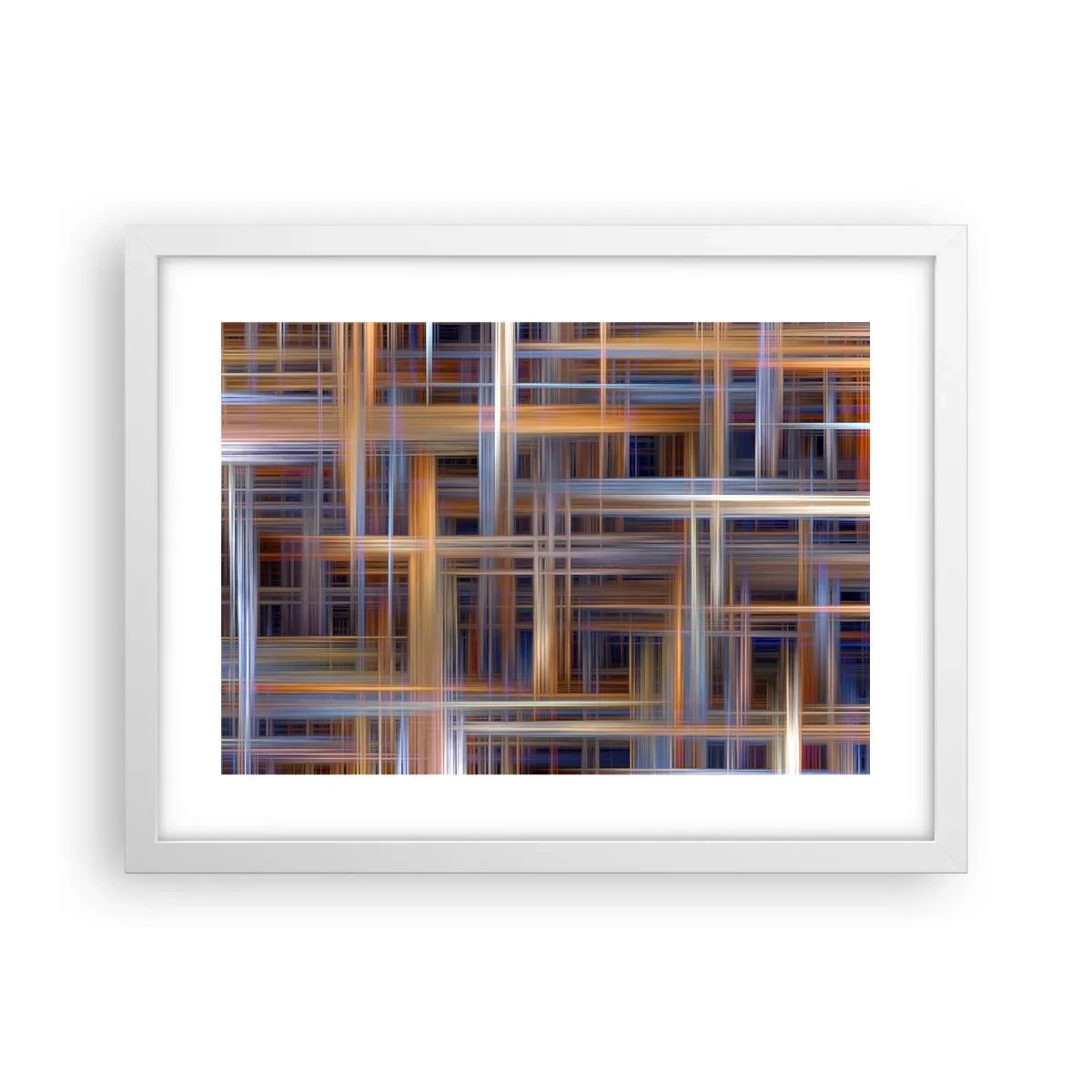 Poster in einem weißen Rahmen - Aus Licht gewebt - 40x30 cm