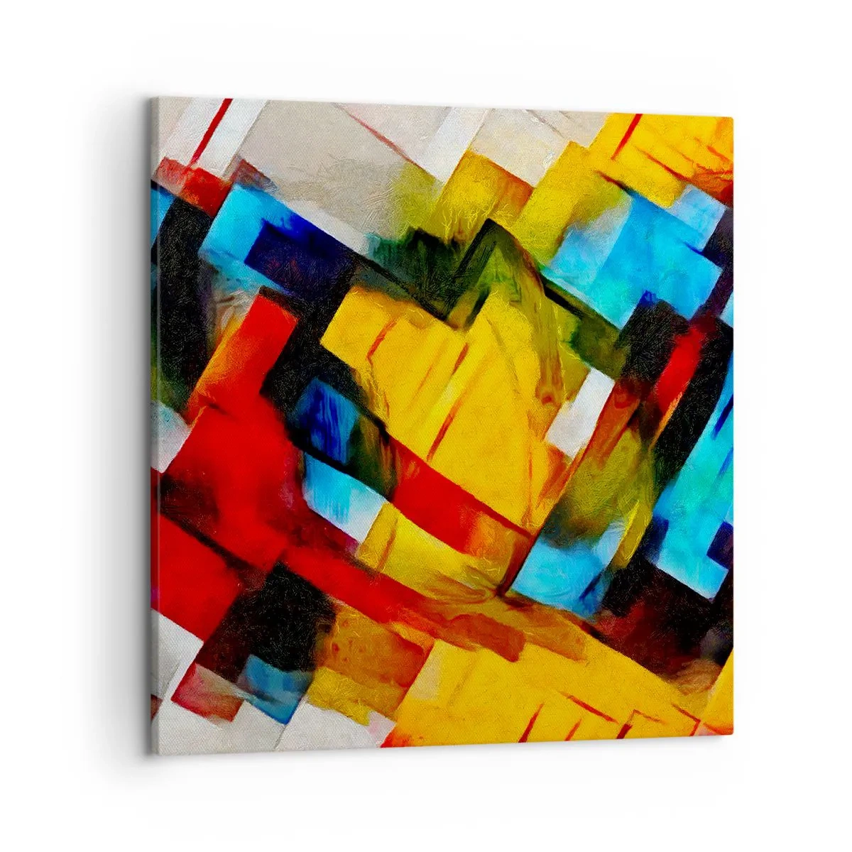 Bild auf Leinwand - Leinwandbild - Ein bunter Interleaver - 50x50 cm