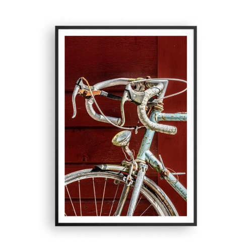 Poster in einem schwarzem Rahmen - Geschaffen um zu siegen - 70x100 cm