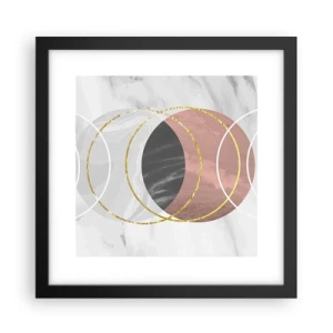 Poster in einem schwarzem Rahmen - Musik der Sphären - 30x30 cm