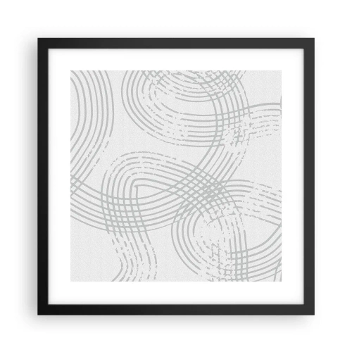 Poster in einem schwarzem Rahmen - Es gibt keinen einfachen Weg - 40x40 cm