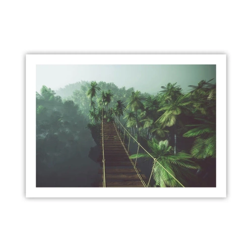 Poster - Über der Brandung des Grüns - 70x50 cm