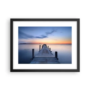 Poster in einem schwarzem Rahmen - Die Ruhe einer heiteren Dämmerung - 40x30 cm