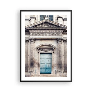 Poster in einem schwarzem Rahmen - Tor zur Geisterwelt - 50x70cm - Tor zur Welt des Geistes - Moderne Wanddekoration für Wohnzimmer und Schlafzimmer ARTTOR