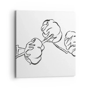 Bild auf Leinwand - Leinwandbild - Baumwolldaunen - 70x70 cm