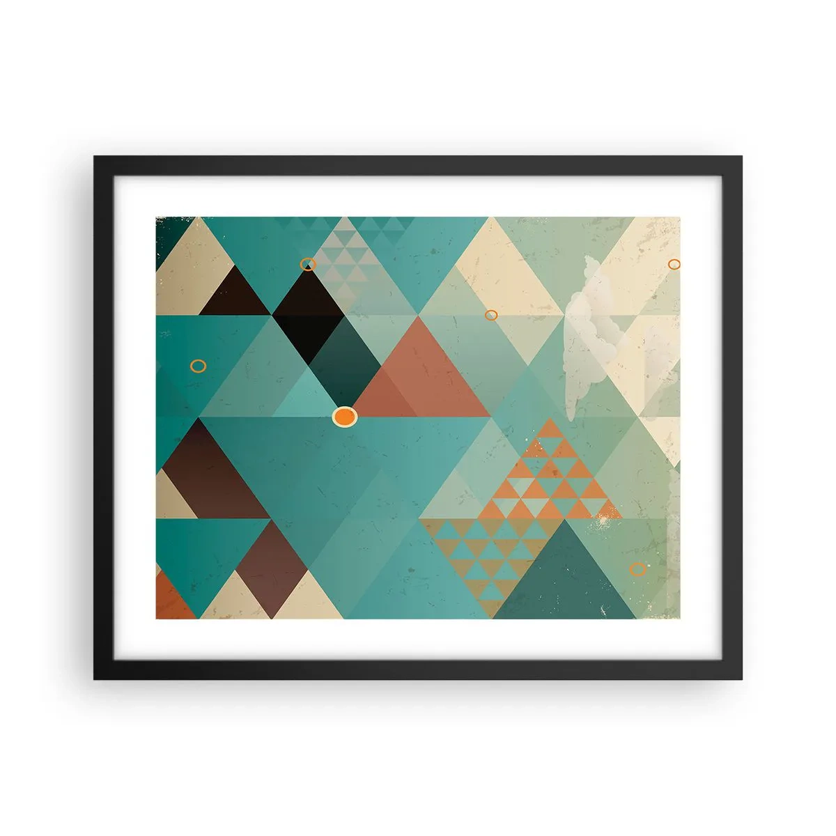 Poster in einem schwarzem Rahmen - Einheit der Vielheit, Vielheit der Einheit - 50x40 cm