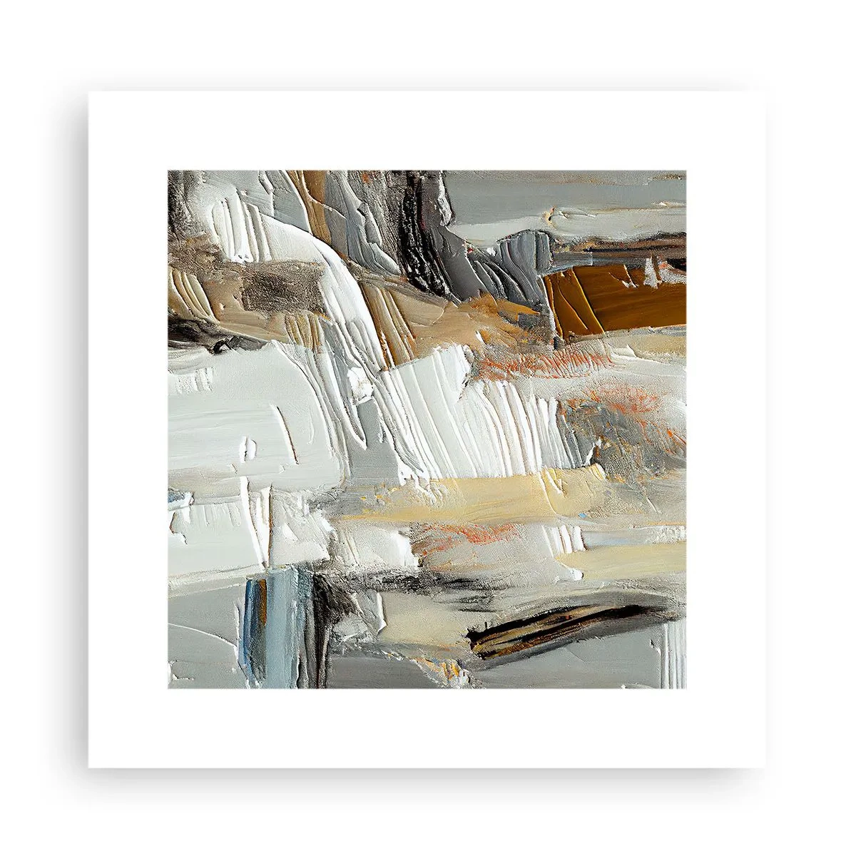 Poster - Bunte Schichten - 30x30 cm