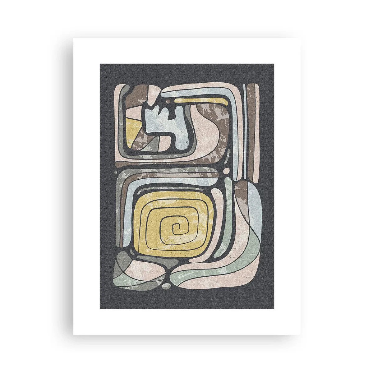 Poster - Abstraktion im präkolumbianischen Geist - 30x40 cm