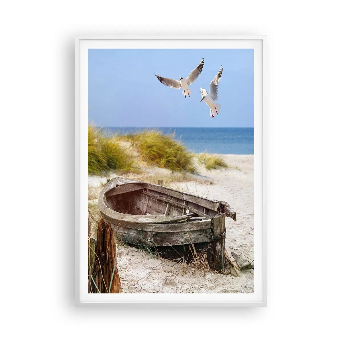 Poster in einem weißen Rahmen - In Wind gebadet - 70x100 cm