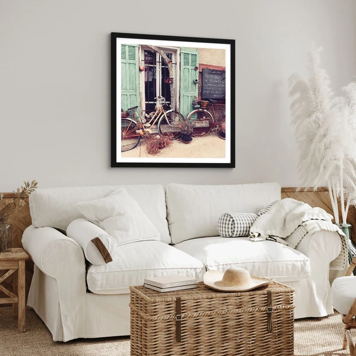 Poster in einem schwarzem Rahmen - Es lebe die Provinz - 30x30 cm