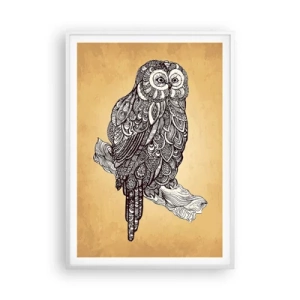 Poster in einem weißen Rahmen - Kunstvolle Ornamente der Weisheit - 70x100 cm