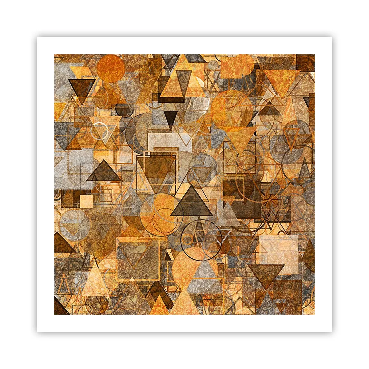 Poster - Die Welt in Form - 60x60 cm