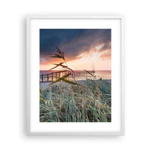 Poster in einem weißen Rahmen - Es vergeht nicht mit dem Wind - 40x50 cm