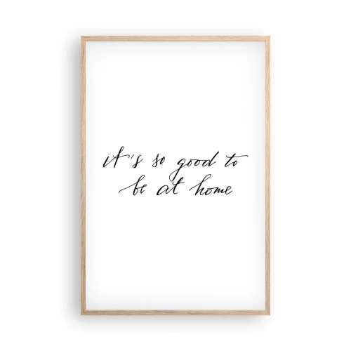 Poster in einem Rahmen aus heller Eiche - Die ganze Wahrheit - 61x91 cm