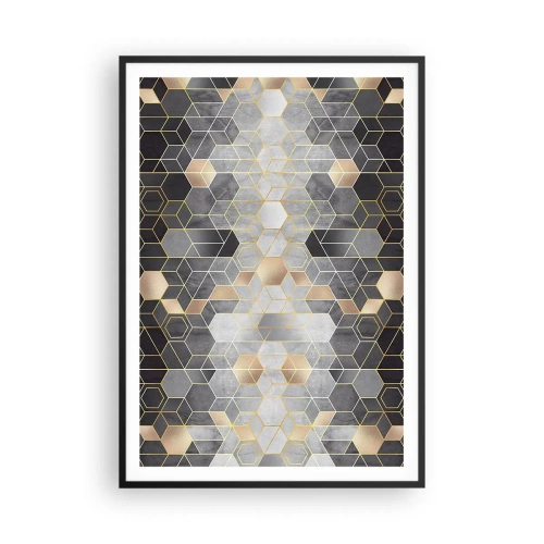 Poster in einem schwarzem Rahmen - Diamant-Komposition - 70x100 cm