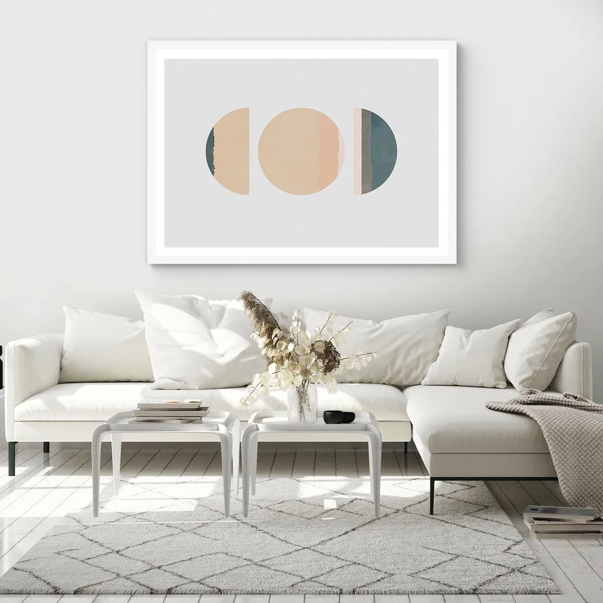 Poster in einem weißen Rahmen - Ein Rad hinter dem anderen… - 100x70 cm