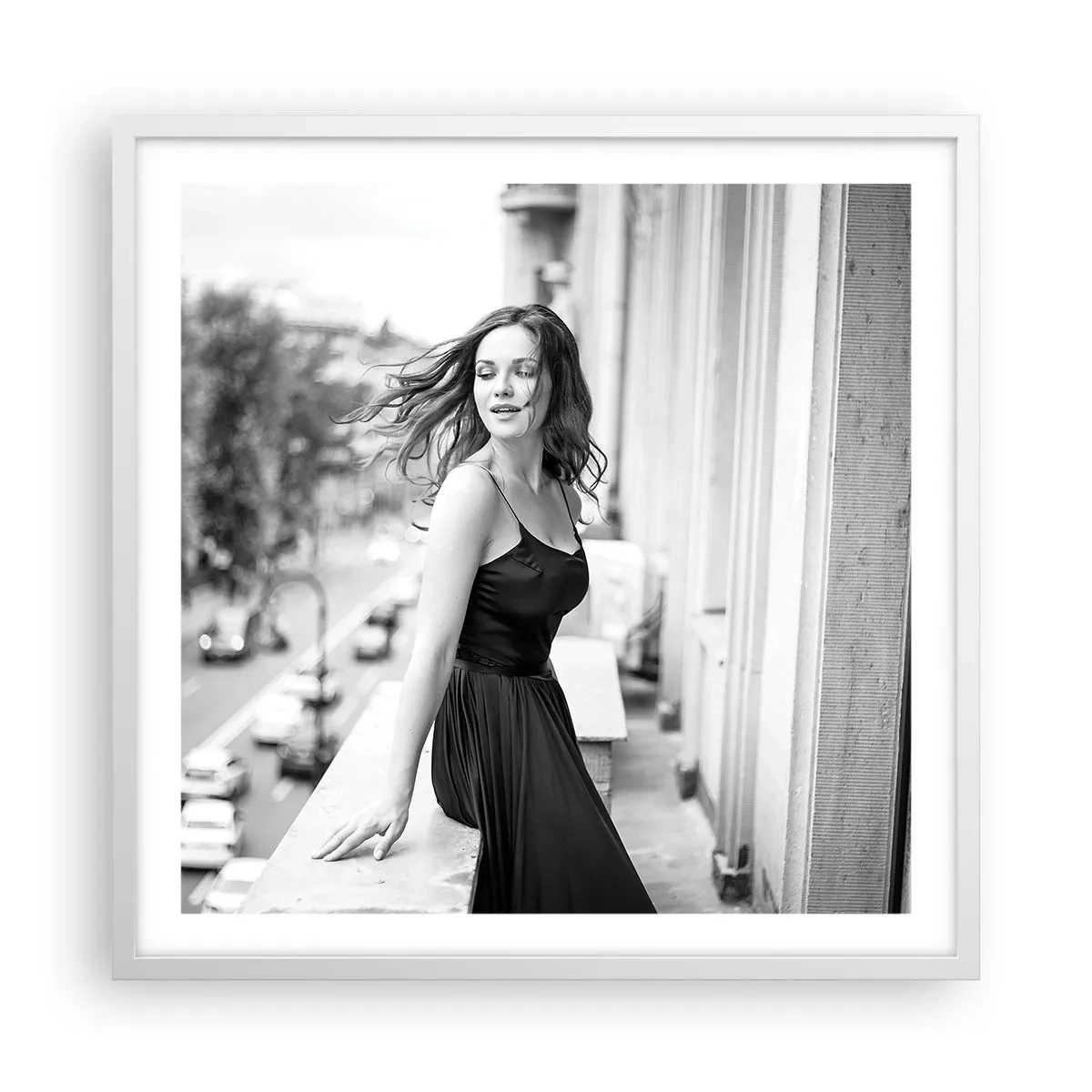Poster in einem weißen Rahmen - Bestimmt ein Pariser - 60x60 cm