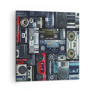 Bild auf Leinwand - Leinwandbild - Sehnsucht nach den 1980er Jahren - 50x50 cm