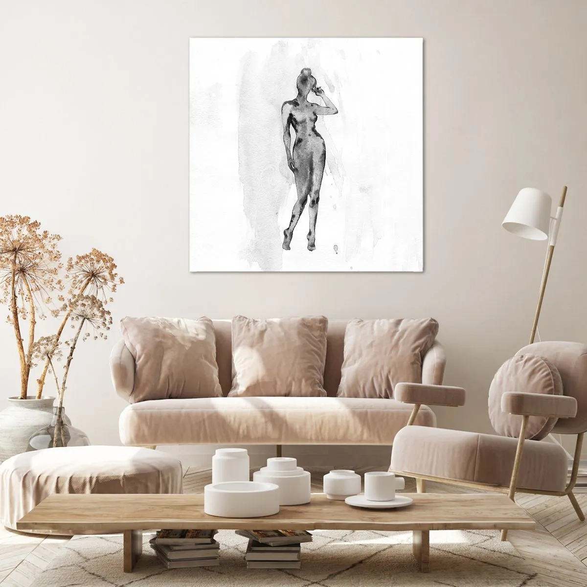 Bild auf Leinwand - Leinwandbild - Eine Studie über das Ideal der Weiblichkeit - 50x50 cm