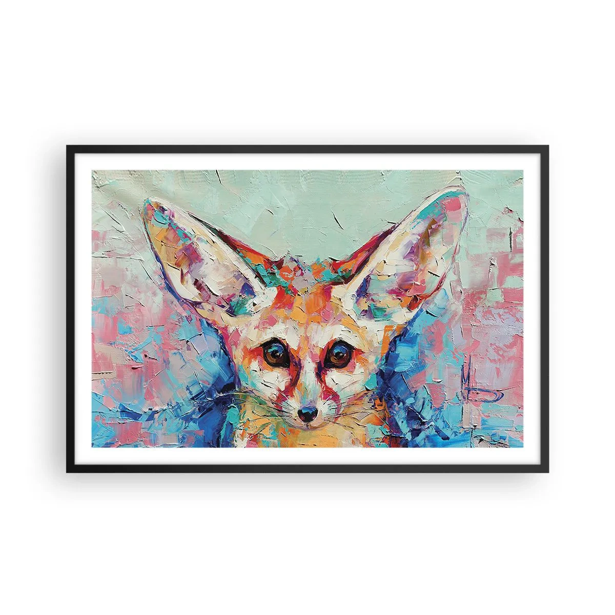 Poster in einem schwarzem Rahmen - Bist du bereit für mich? - 91x61 cm