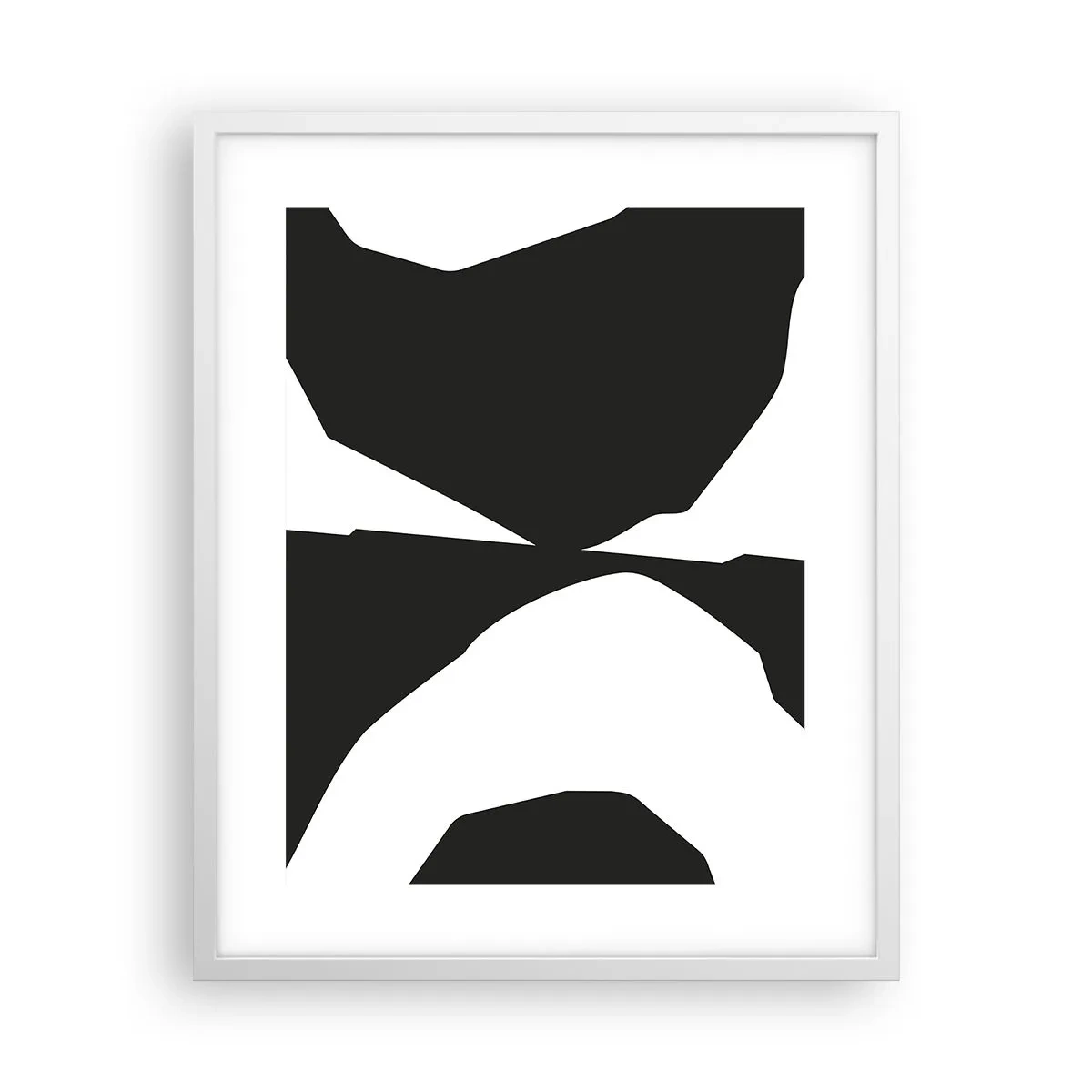 Poster in einem weißen Rahmen - Positiv negativ - 40x50 cm