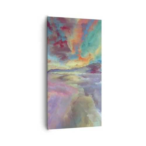 Bild auf Leinwand - Leinwandbild - Zwei Himmel - 65x120 cm