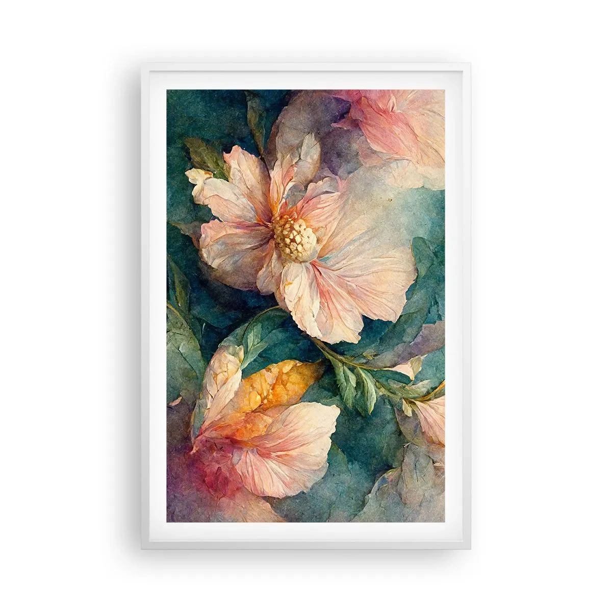 Poster in einem weißen Rahmen - Pure Subtilität - 61x91 cm