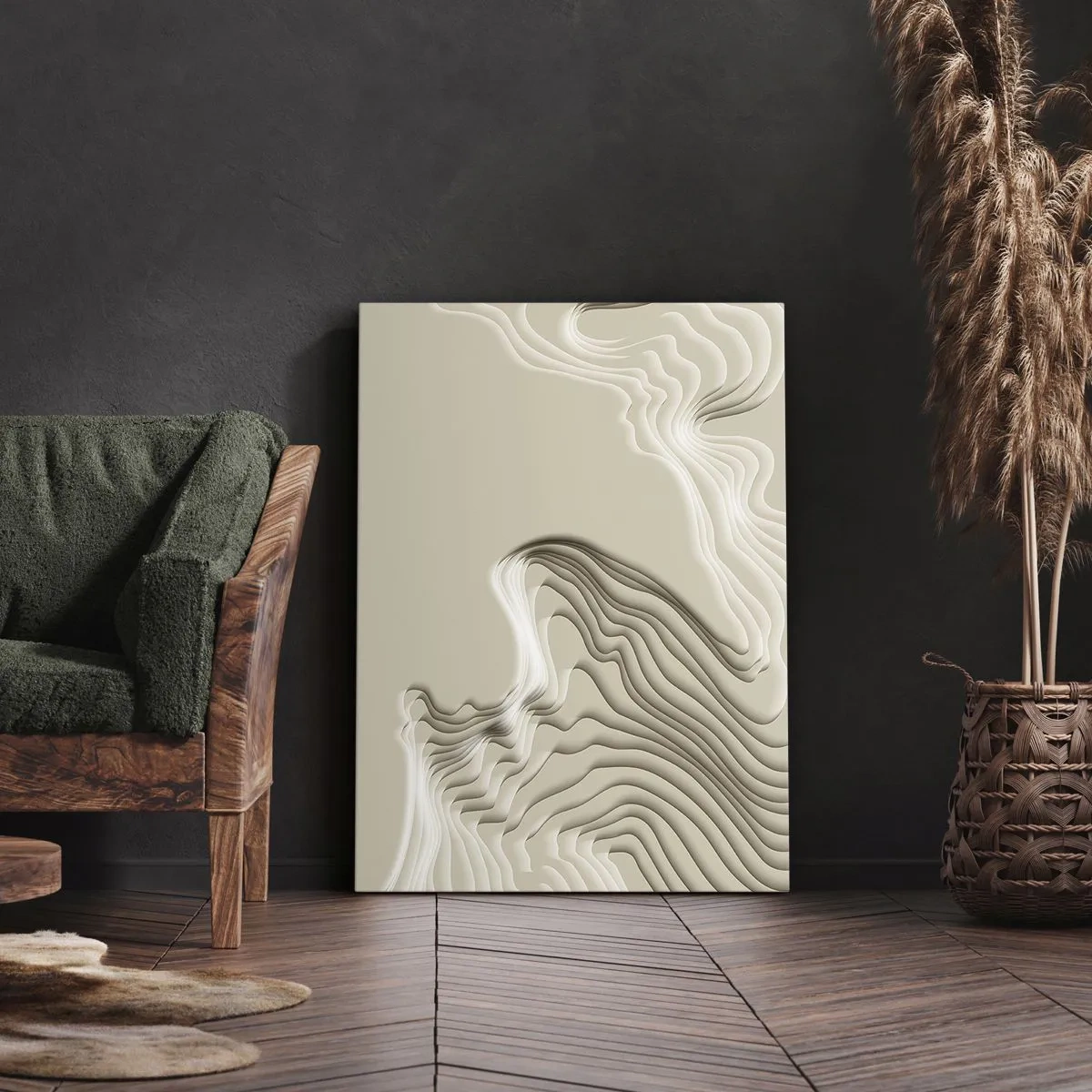 Bild auf Leinwand - Leinwandbild - Topographie der Kunst - 65x120 cm