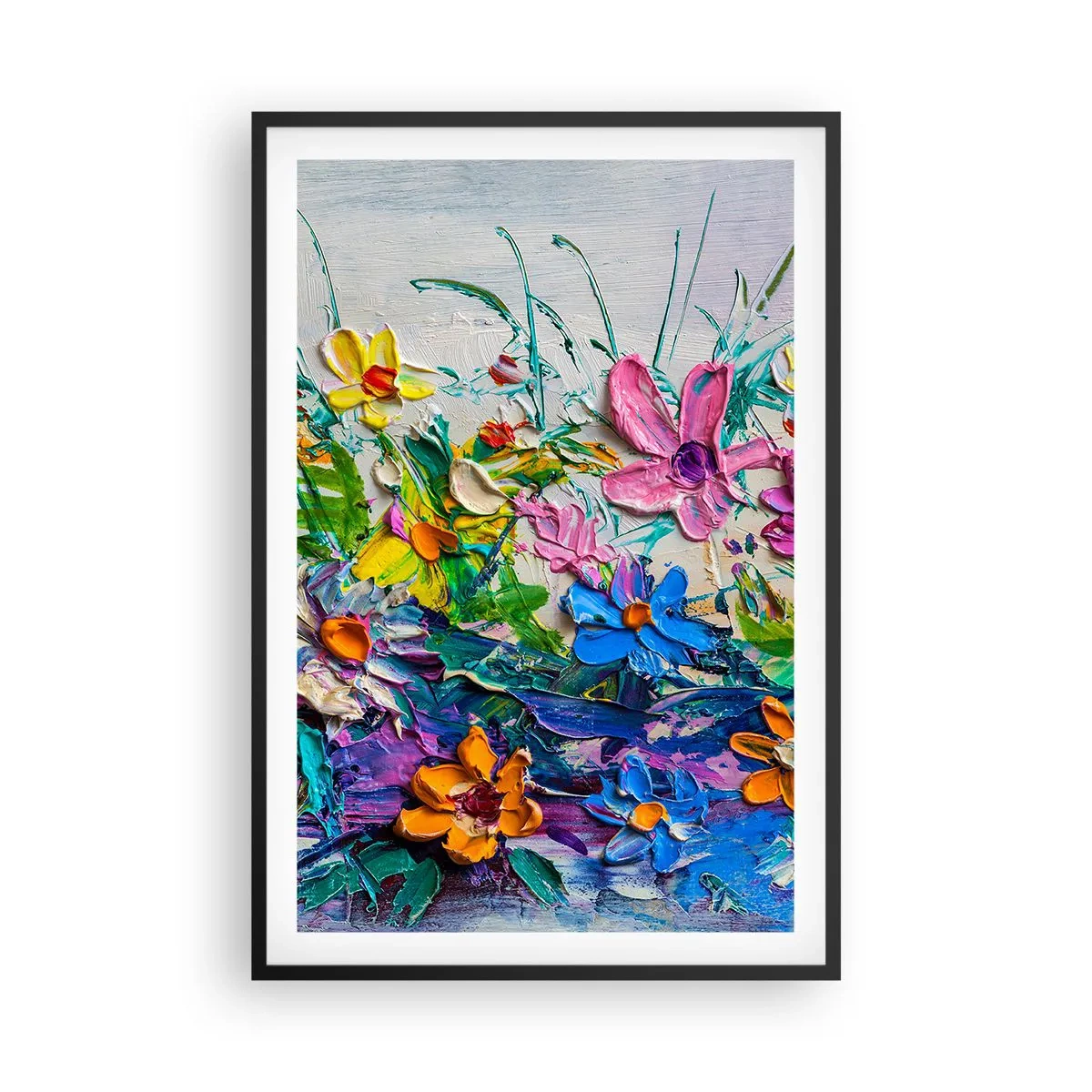 Poster in einem schwarzem Rahmen - Überhaupt kein Stillleben - 61x91 cm