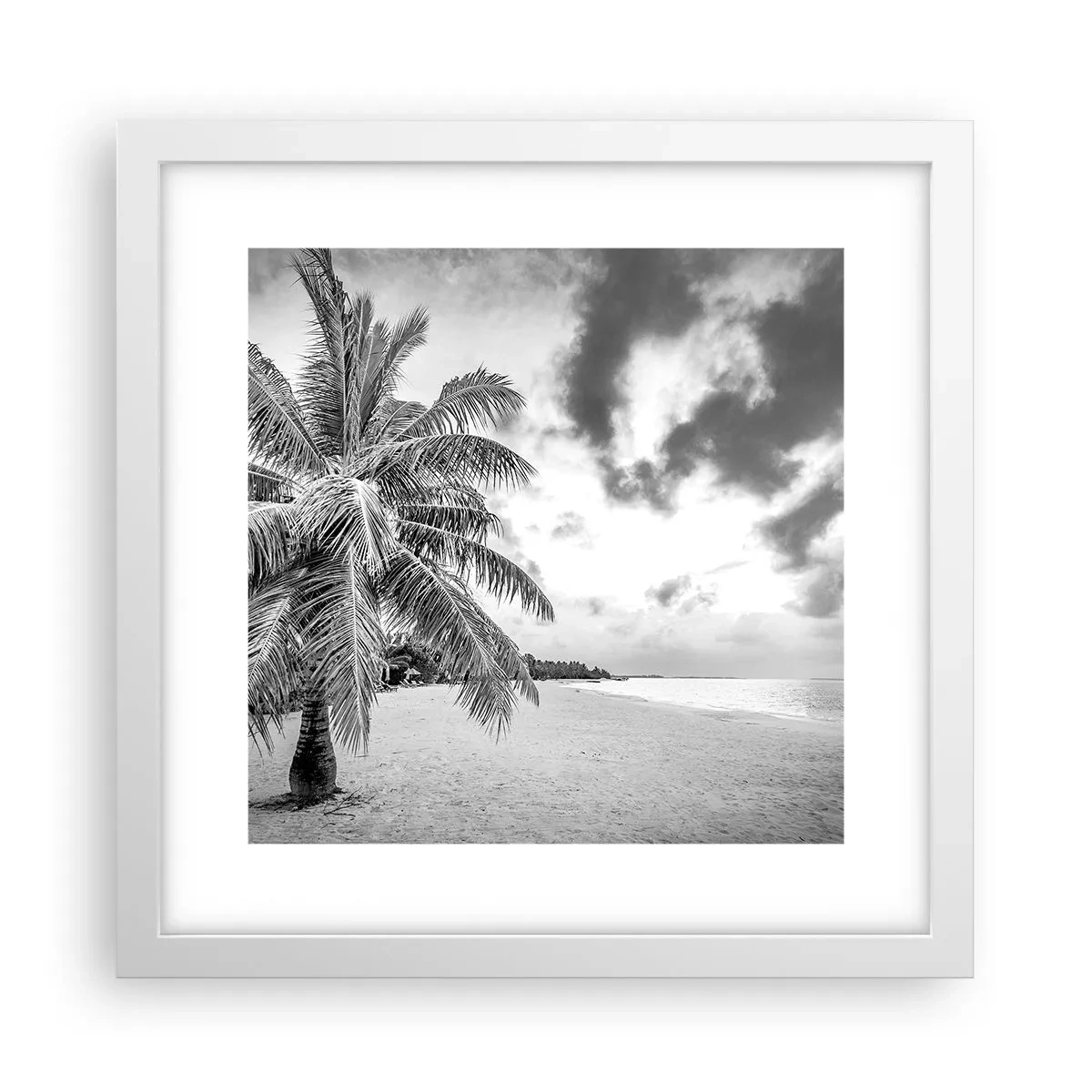 Poster in einem weißen Rahmen - Wenn du dich nach Einsamkeit sehnst ... - 30x30 cm