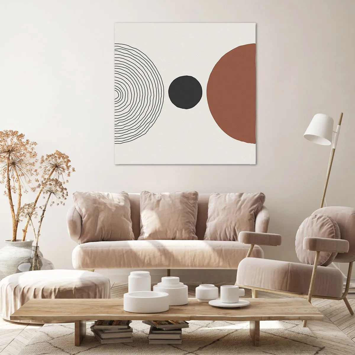 Bild auf Leinwand - Leinwandbild - Das Zentrum der Aufmerksamkeit - 60x60 cm