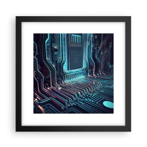 Poster in einem schwarzem Rahmen - Ich denke nur… - 30x30 cm